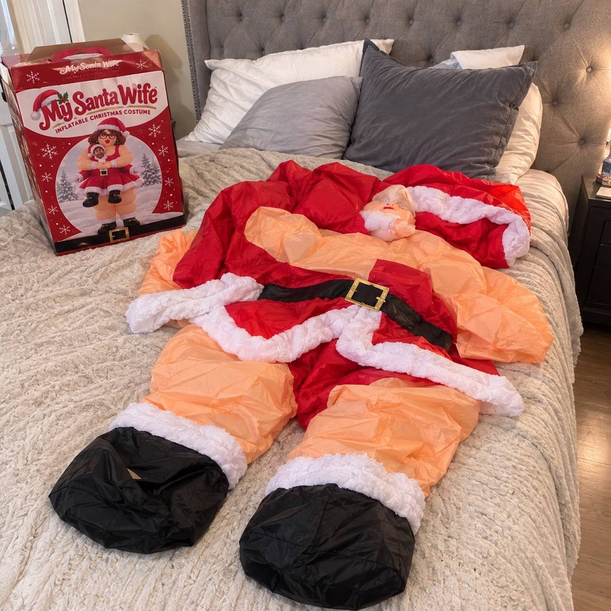 SantaWife costume laid out — product reference
